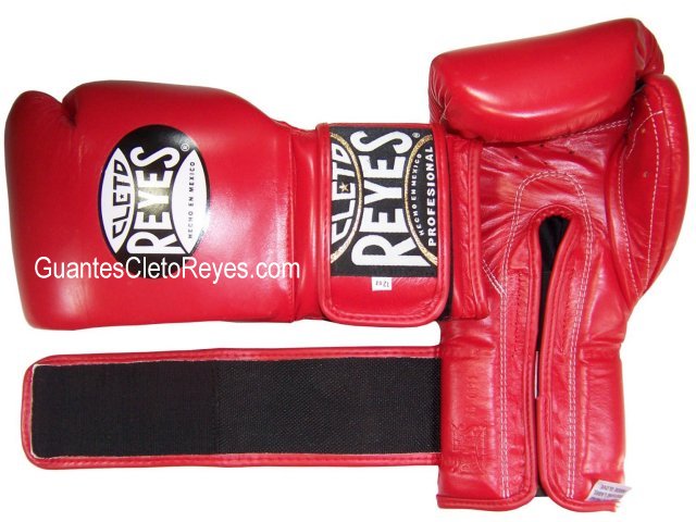 CLETO REYES Guantes de entrenamiento de boxeo con cordones y pulgar  adjunto, color rojo, 16 onzas : : Deportes y aire libre